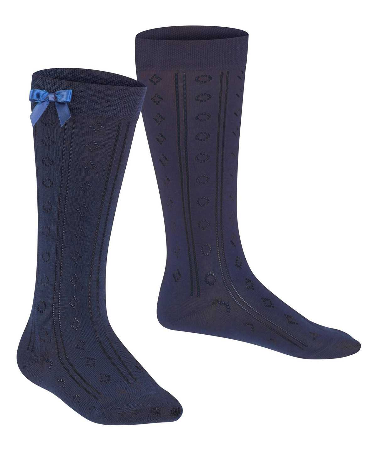 Kids' Falke Ajour Knee-high Socks Socks Blue | QZBRUJ641