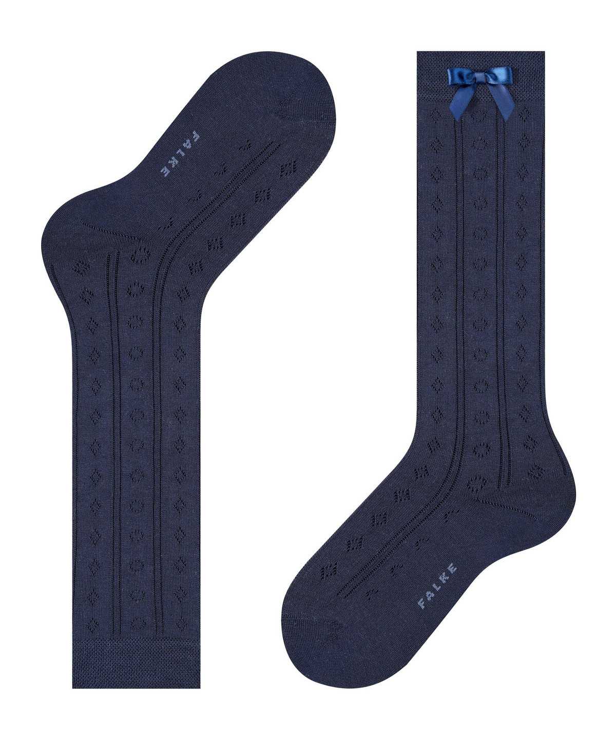 Kids' Falke Ajour Knee-high Socks Socks Blue | QZBRUJ641