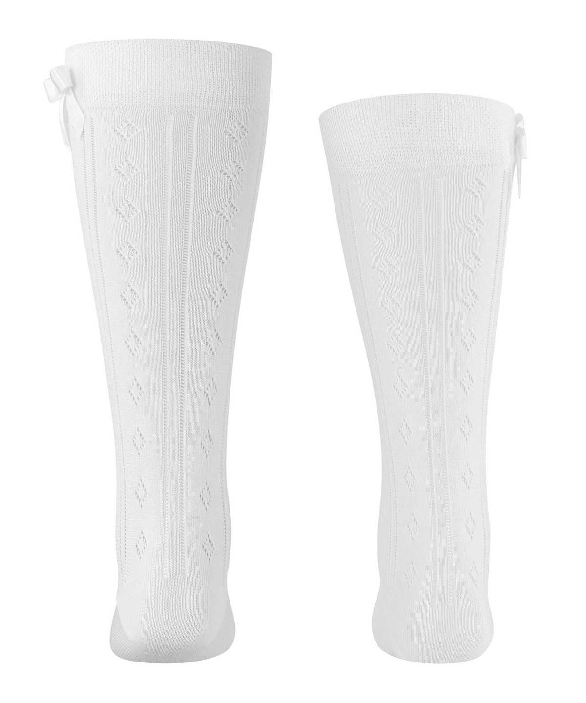 Kids' Falke Ajour Knee-high Socks Socks White | PIRBTO149