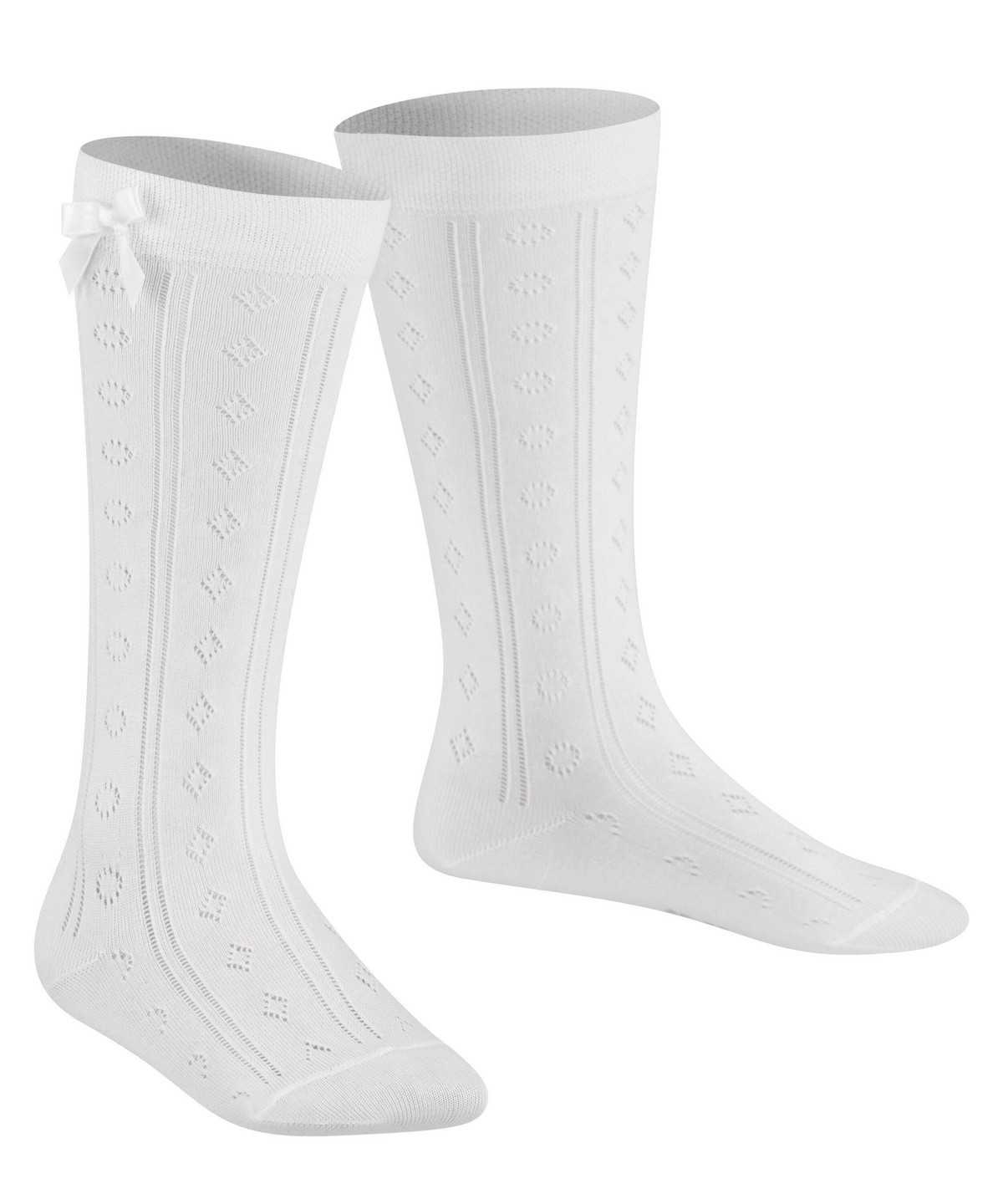 Kids' Falke Ajour Knee-high Socks Socks White | PIRBTO149