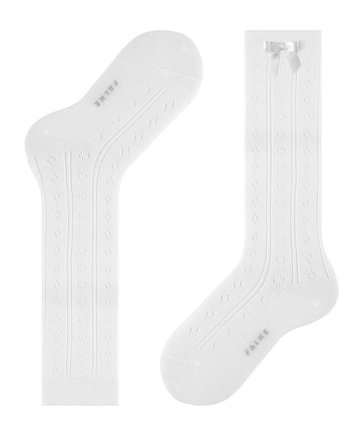 Kids' Falke Ajour Knee-high Socks Socks White | PIRBTO149