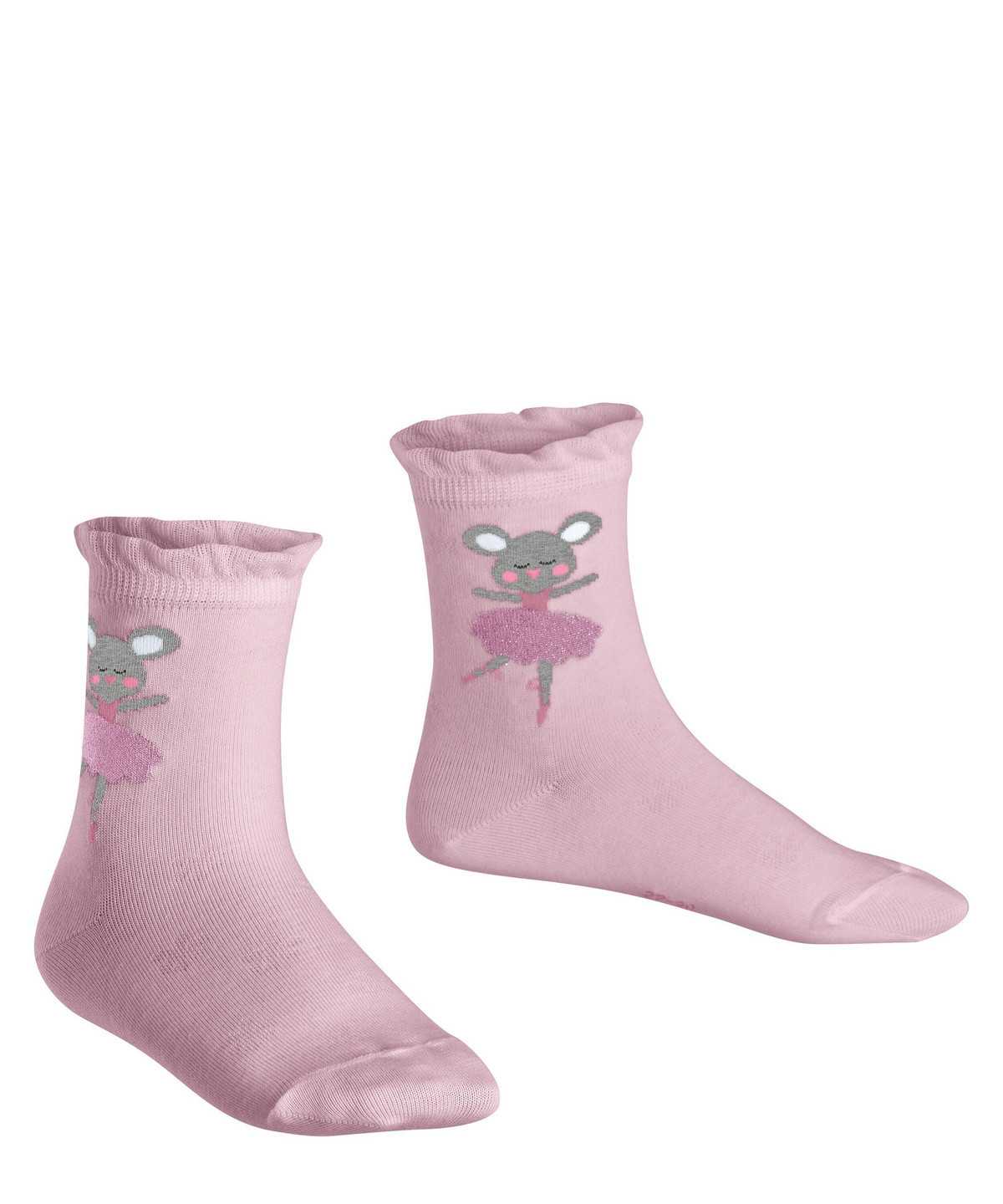 Kids' Falke Ballerina Mouse Socks Socks Rose | LSOQEB016