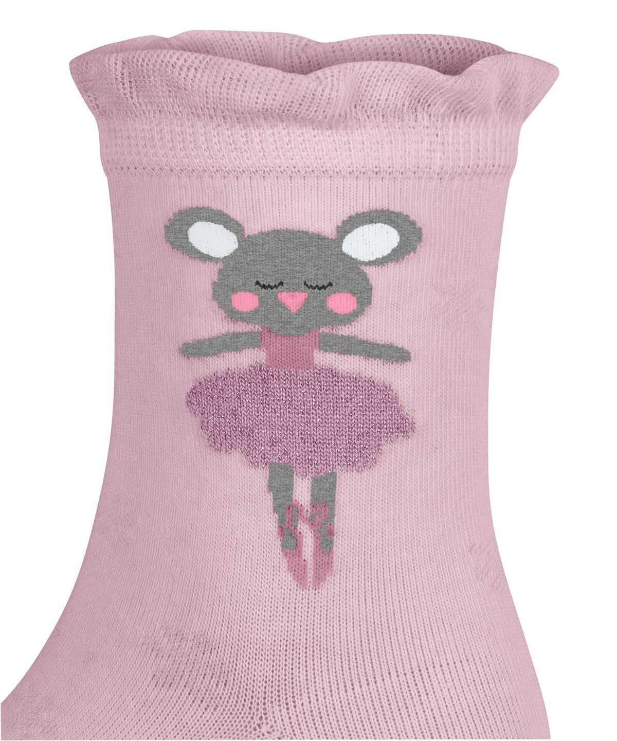 Kids' Falke Ballerina Mouse Socks Socks Rose | LSOQEB016