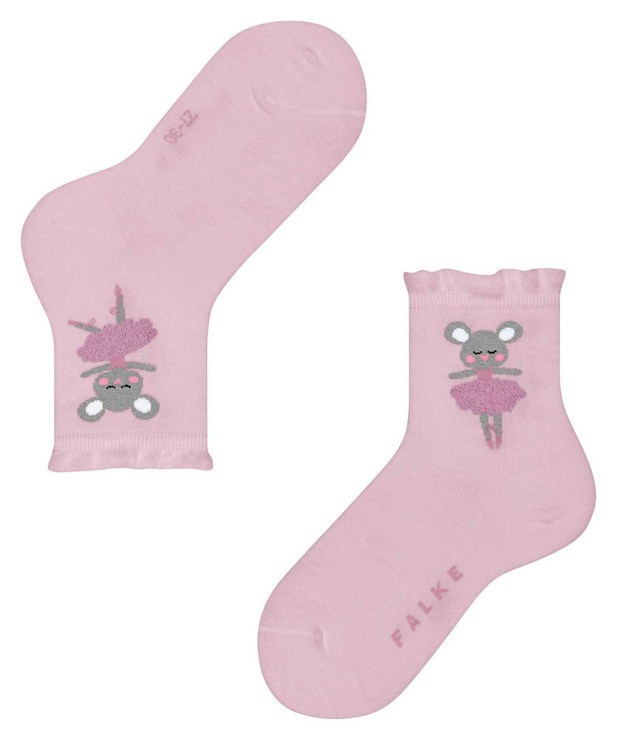 Kids' Falke Ballerina Mouse Socks Socks Rose | LSOQEB016