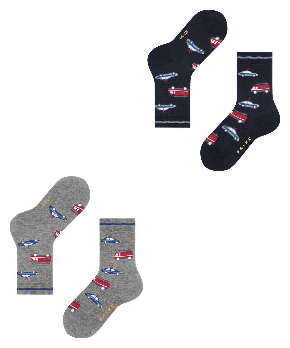 Kids' Falke Cars 2-Pack Socks Socks Multicolored | DGRAQF316