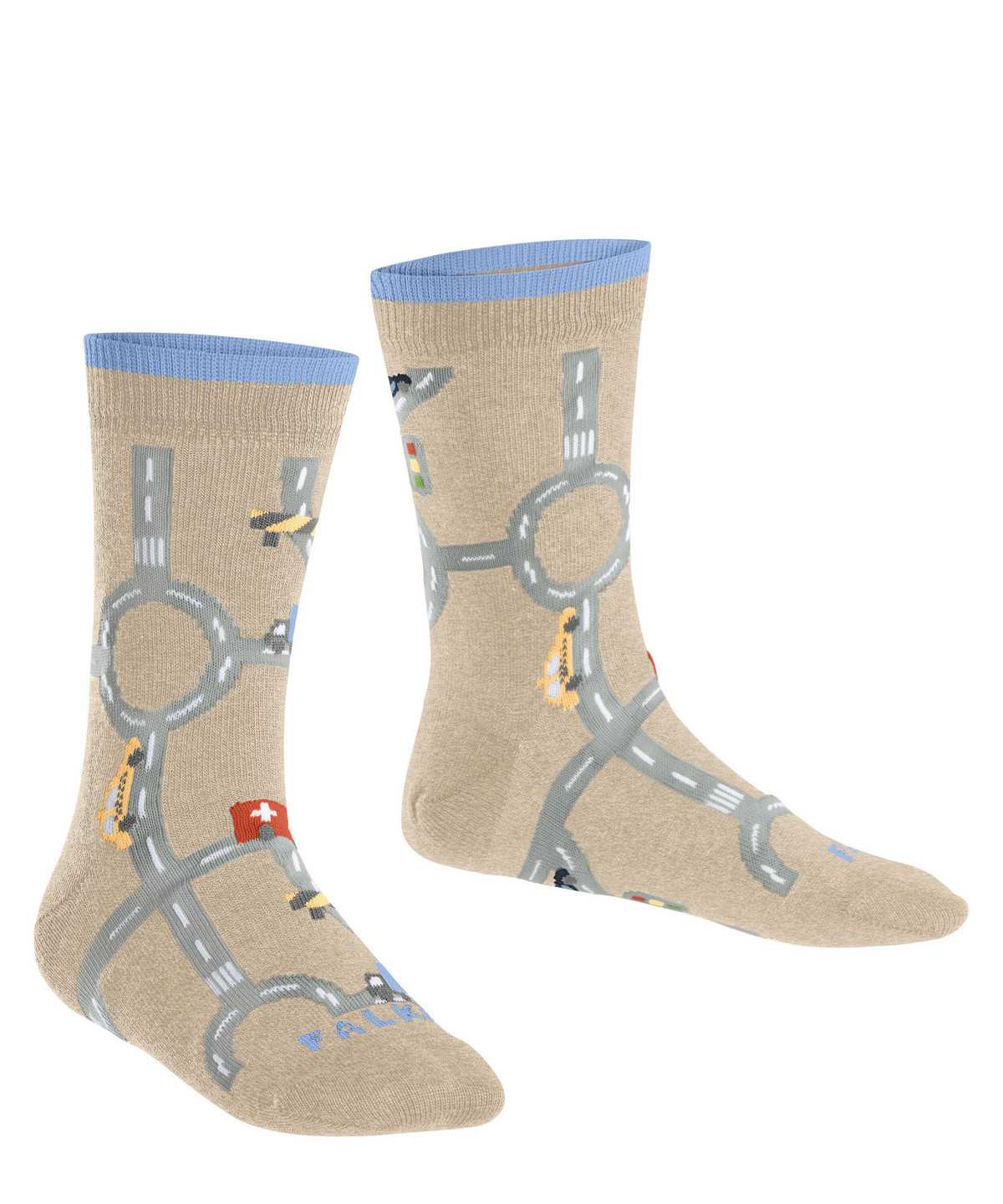 Kids' Falke City Life Socks Socks Beige | PRNWEM297