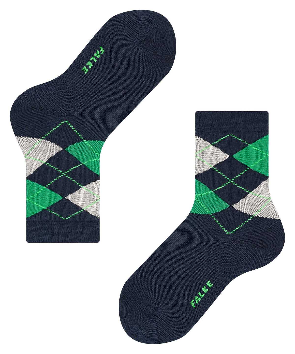 Kids' Falke Classic Argyle Socks Socks Blue | LTCPGF384