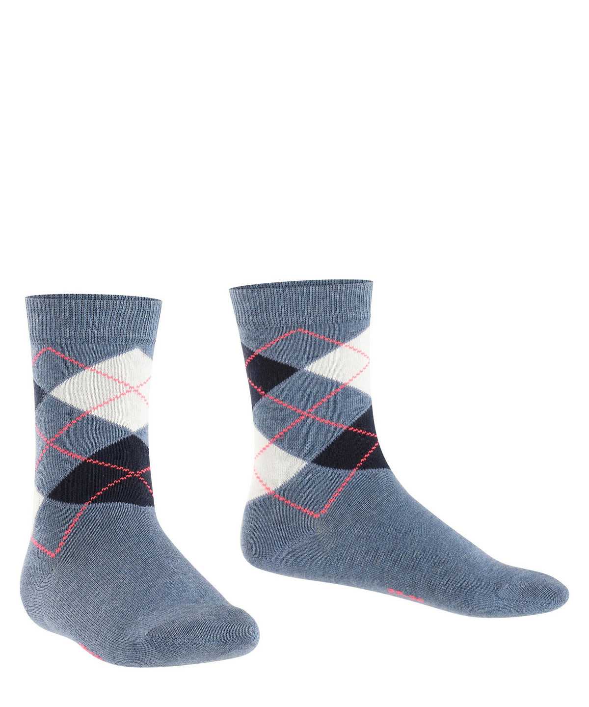 Kids' Falke Classic Argyle Socks Socks Blue | VWQUGC209