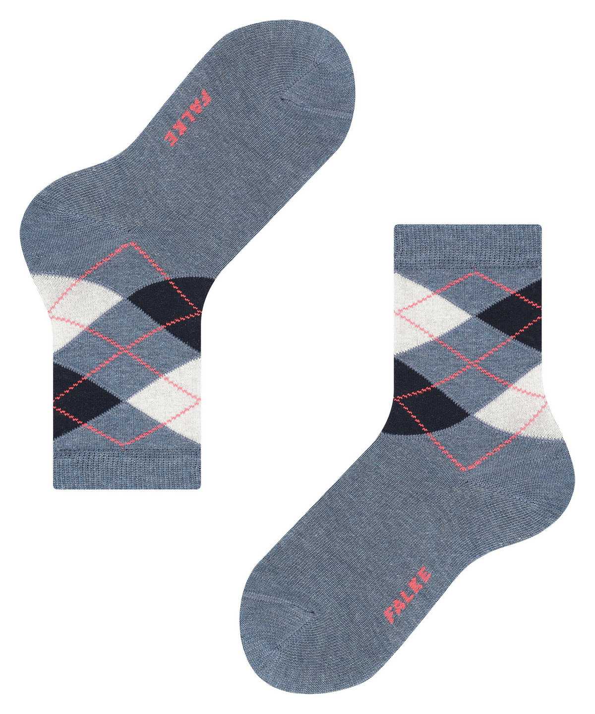 Kids' Falke Classic Argyle Socks Socks Blue | VWQUGC209