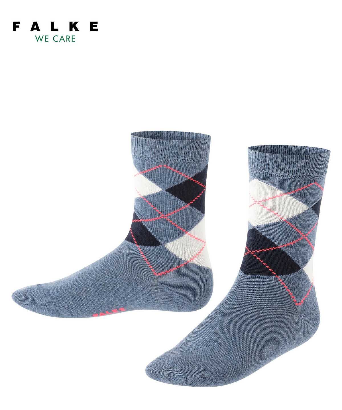 Kids\' Falke Classic Argyle Socks Socks Blue | VWQUGC209