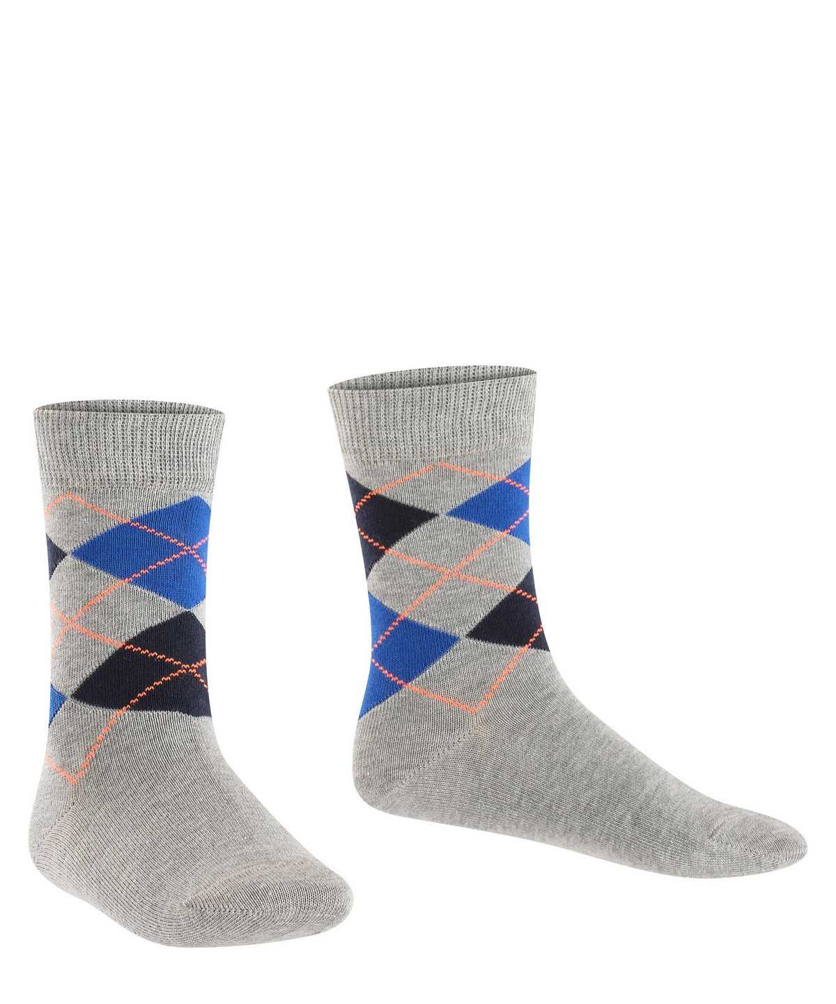 Kids' Falke Classic Argyle Socks Socks Grey | PVIYXC286