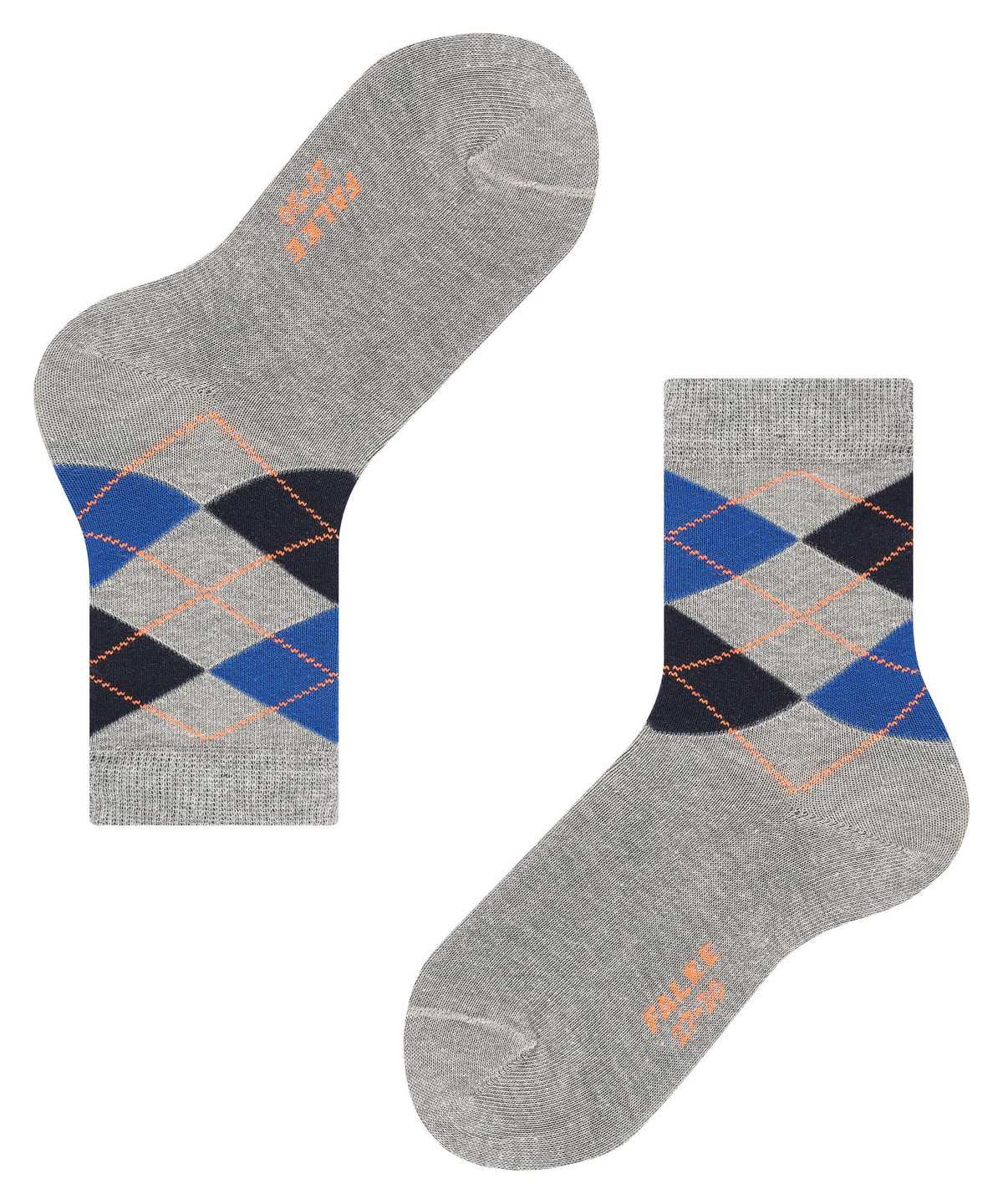 Kids' Falke Classic Argyle Socks Socks Grey | PVIYXC286