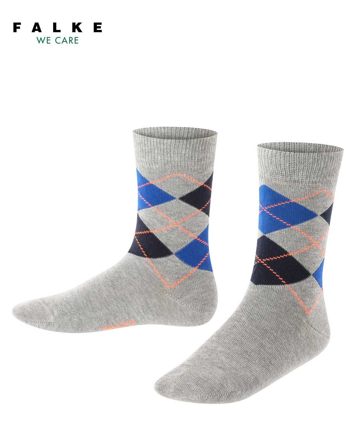 Kids\' Falke Classic Argyle Socks Socks Grey | PVIYXC286