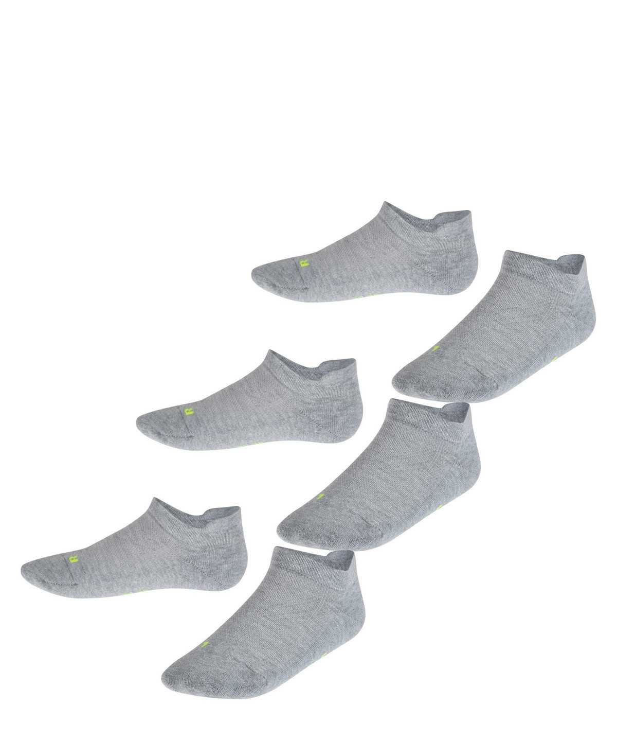 Kids\' Falke Cool Kick 3-Pack Sneaker Socks Socks Grey | JBFGDR821