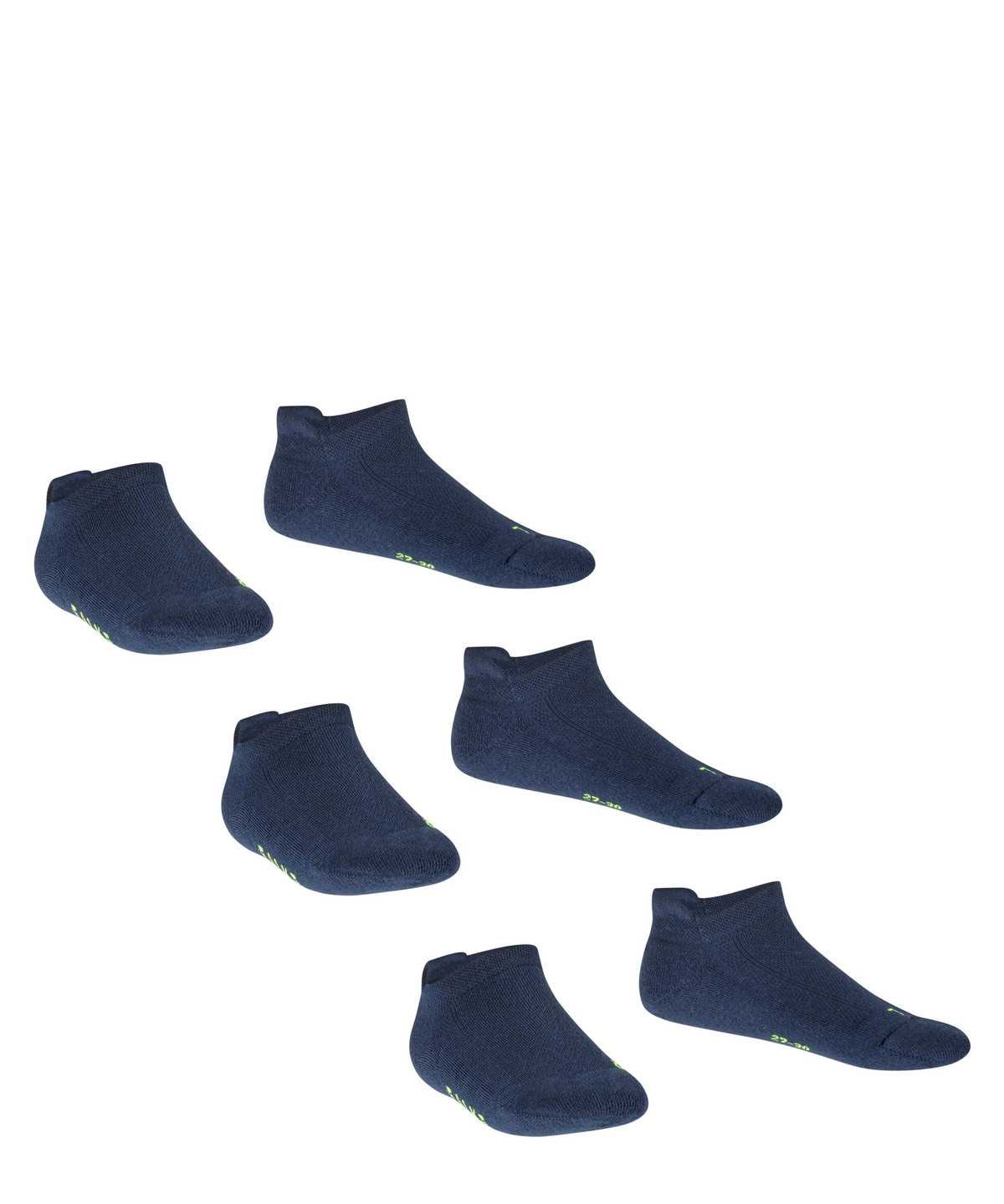 Kids' Falke Cool Kick 3-Pack Sneaker Socks Socks Blue | UWGFBX258