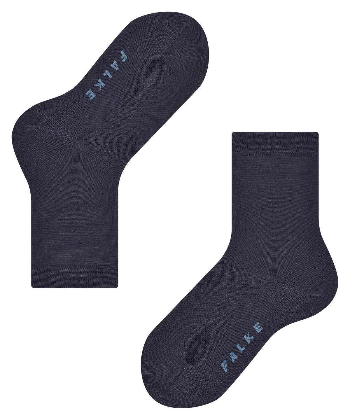 Kids' Falke Cotton Finesse Socks Socks Blue | FDQAVY456