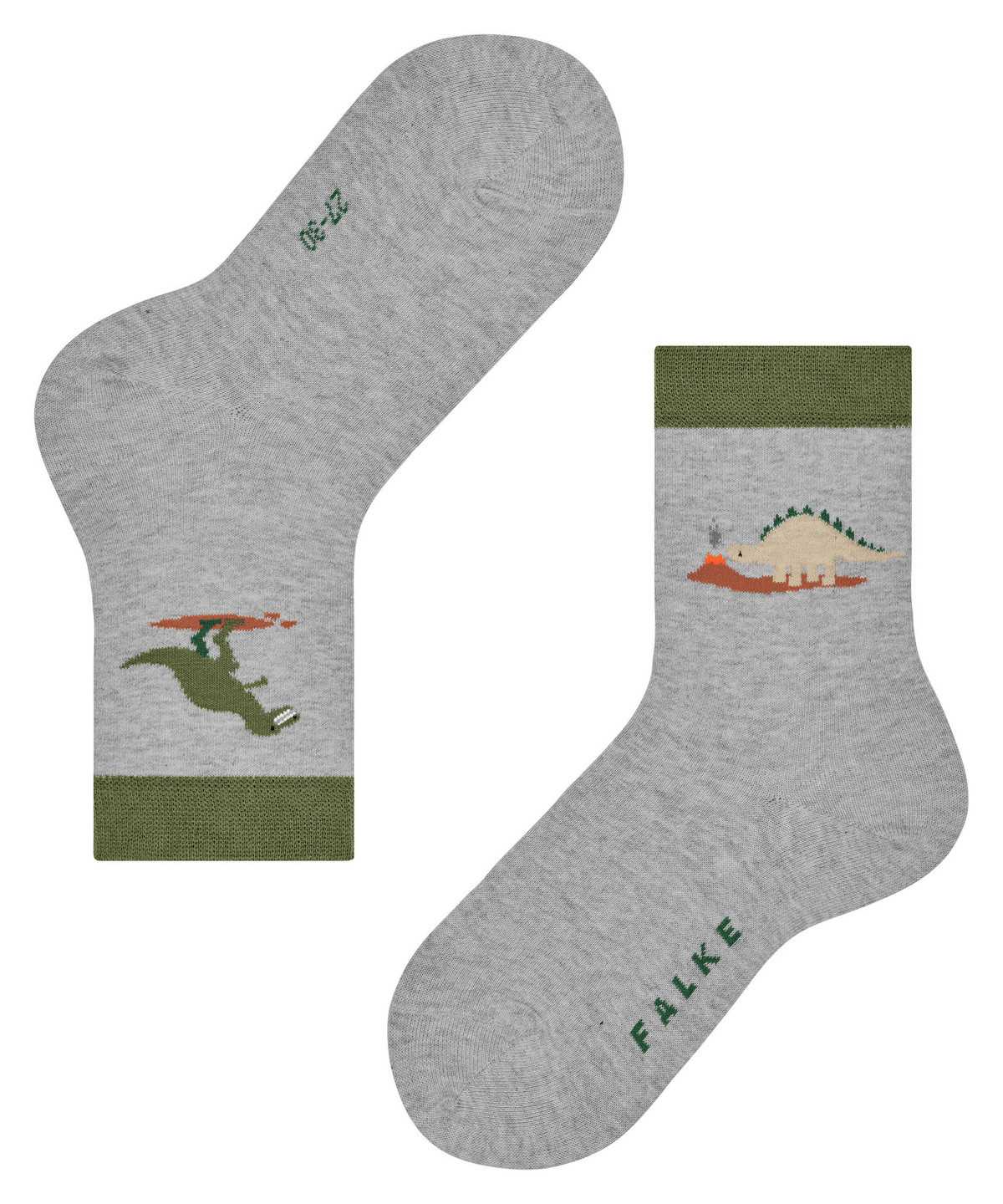 Kids' Falke Dinosaurs Socks Socks Grey | WNURMT694