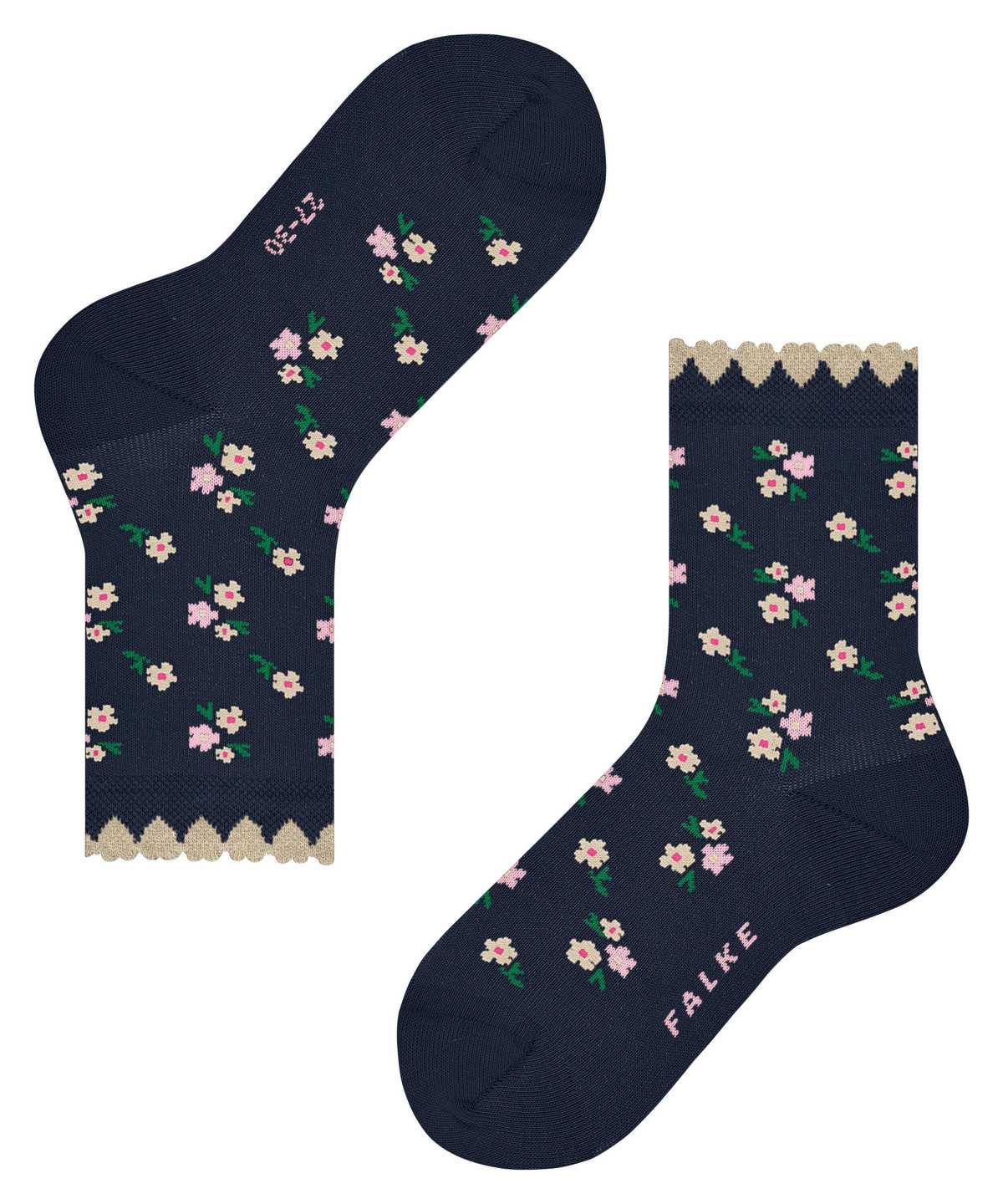 Kids' Falke Ditsy Flowers Socks Socks Blue | OKHPUS482