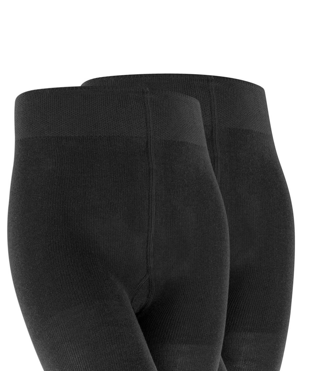 Kids' Falke Family 2-Pack Tights Tights Black | GJHBWN627