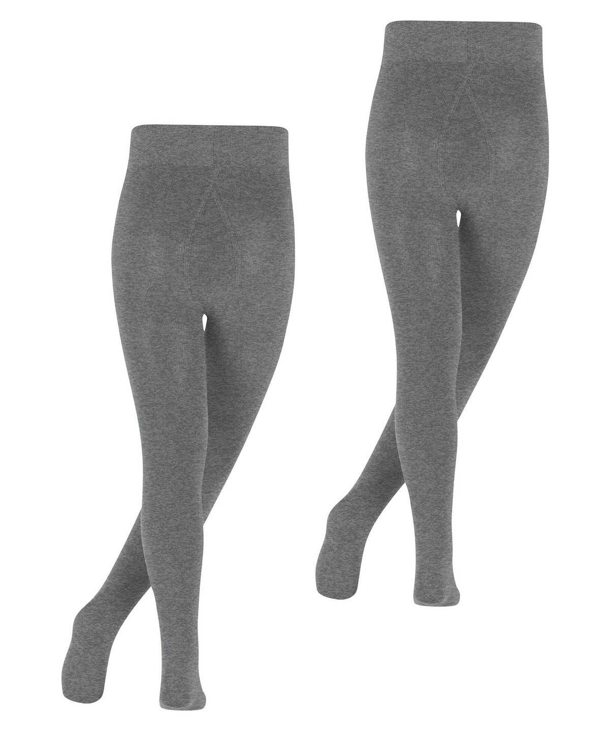 Kids' Falke Family 2-Pack Tights Tights Grey | MKAUSI357