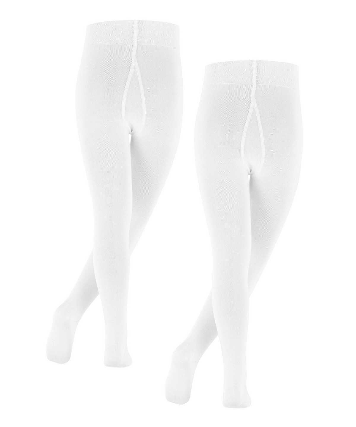 Kids' Falke Family 2-Pack Tights Tights White | QRSHEP648