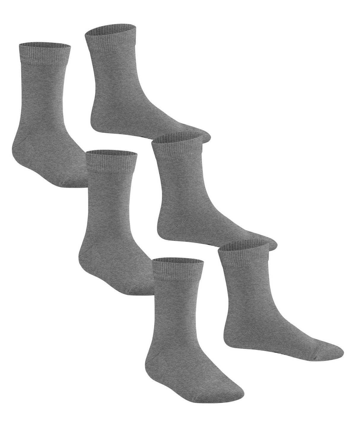 Kids' Falke Family 3-Pack Socks Socks Grey | TLZNUI530