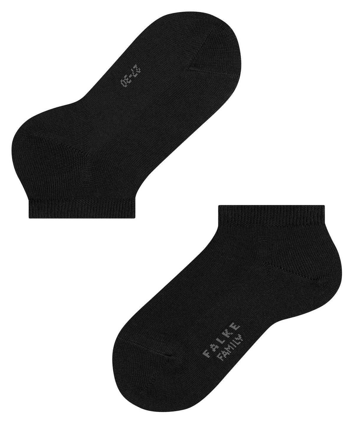 Kids' Falke Family Sneaker socks Socks Black | OJVAHF857