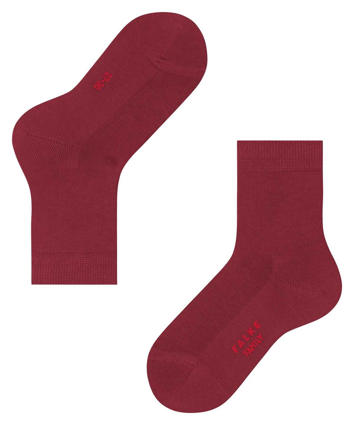 Kids' Falke Family Socks Socks Red | IQLORF280