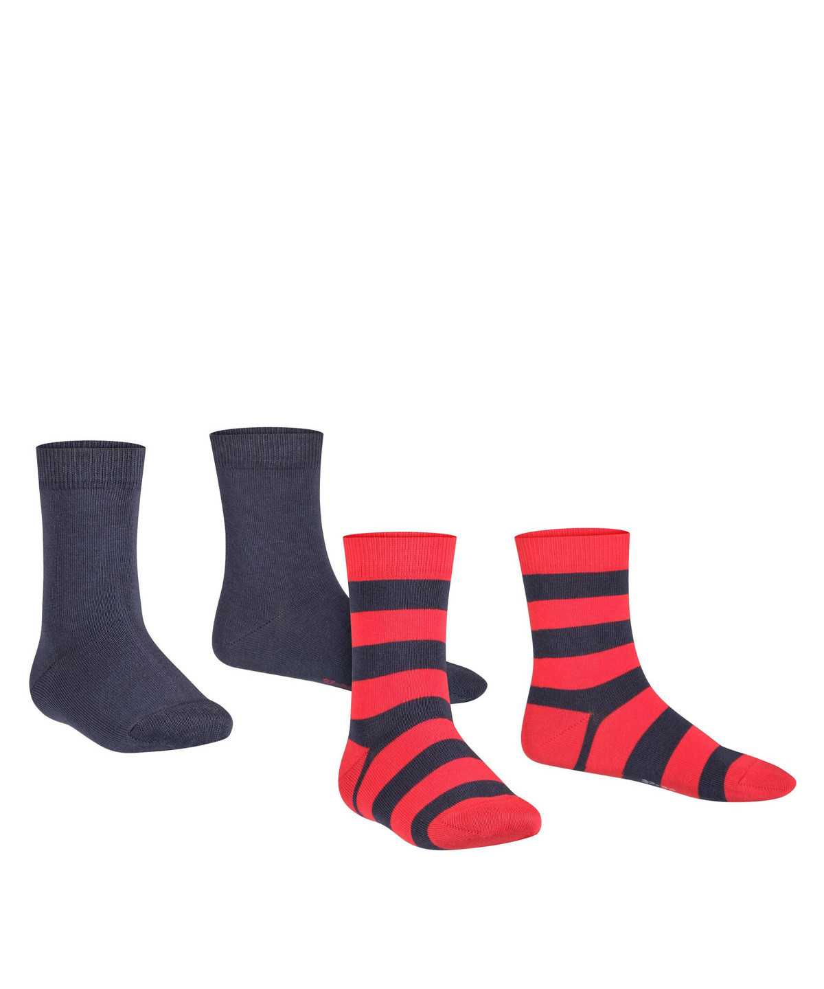 Kids' Falke Happy Stripe 2-Pack Socks Socks Blue | FHAPBU038