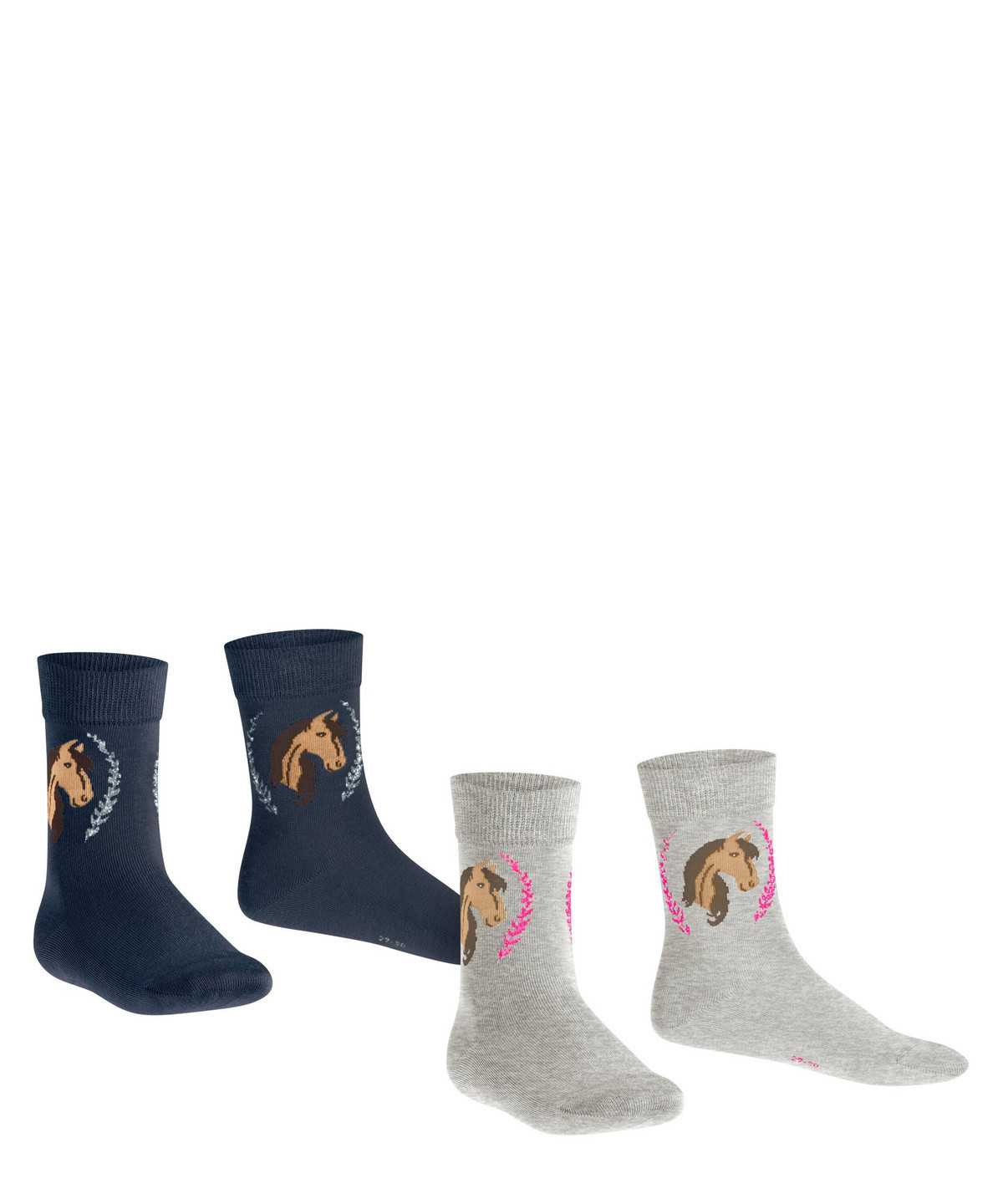 Kids' Falke Horse 2-Pack Socks Socks Multicolored | HYCJPW837