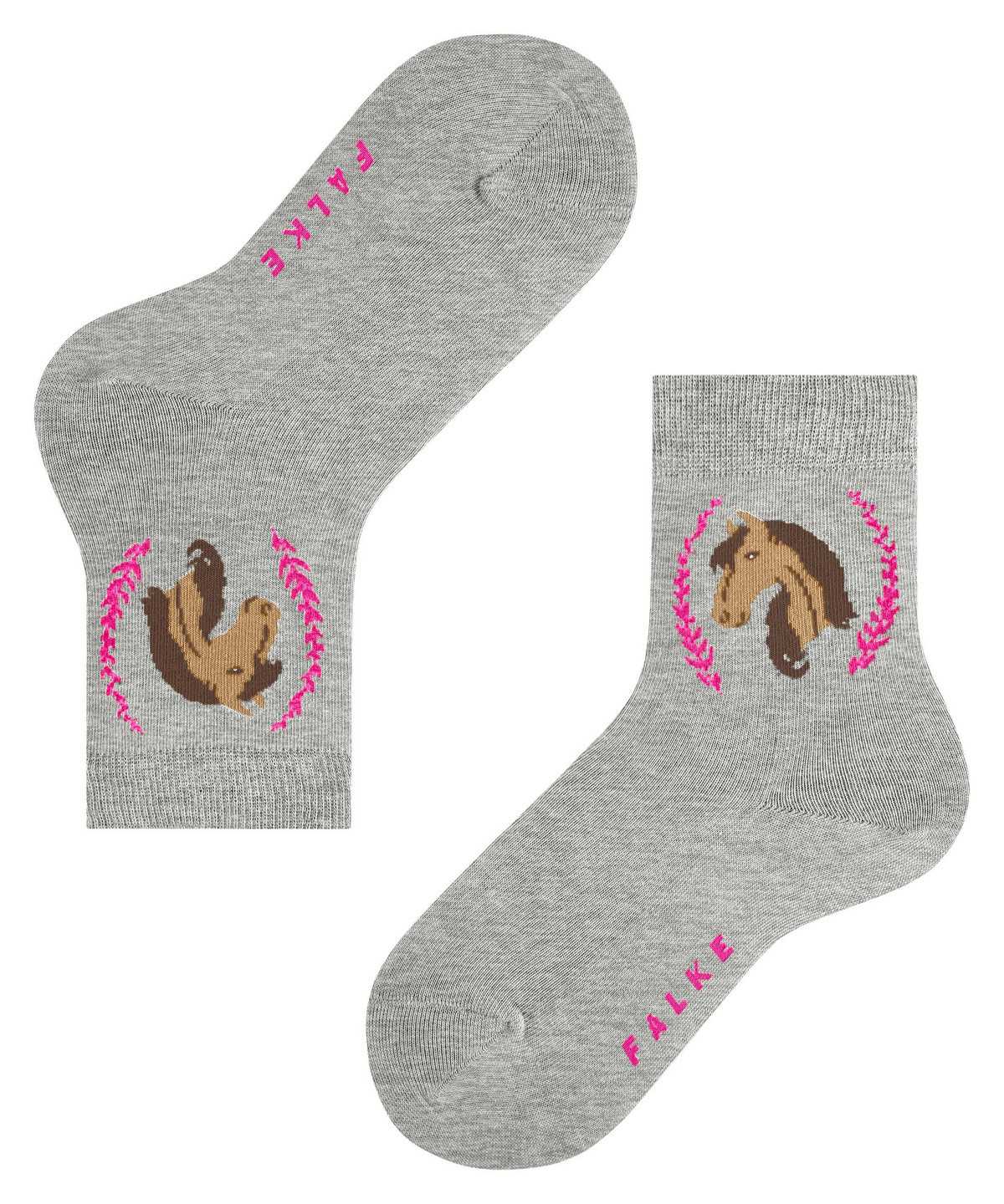 Kids' Falke Horse Socks Socks Grey | VEARNB394