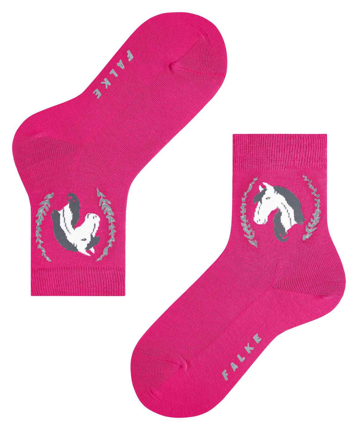 Kids' Falke Horse Socks Socks Pink | HSBADO791