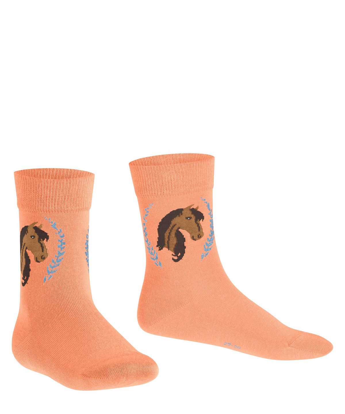 Kids' Falke Horse Socks Socks Red | HDOIVQ753