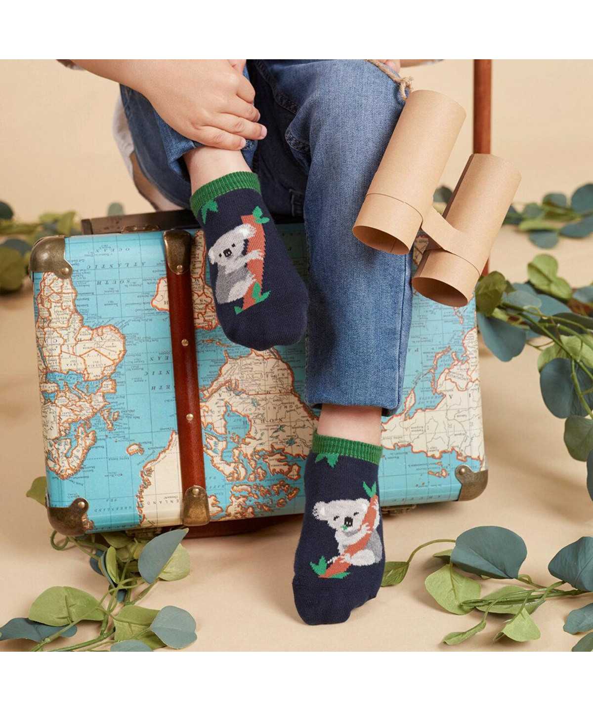 Kids' Falke Koala Friends Sneaker socks Socks Rose | XFUJES069