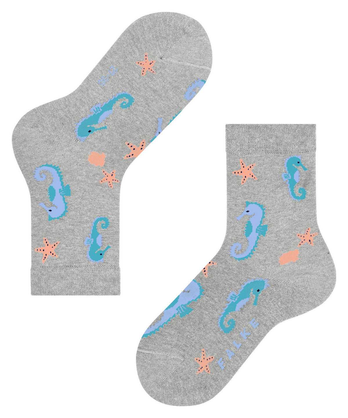 Kids' Falke Lovely Seahorses Socks Socks Grey | UBAQEG036