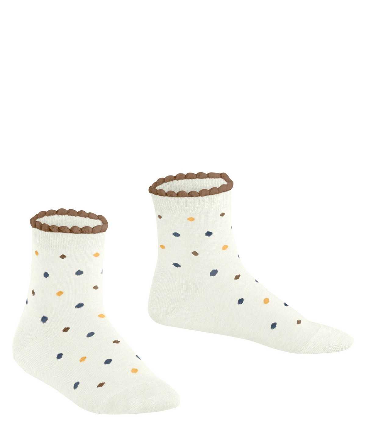 Kids' Falke Multidot Short sock Socks White | PKZLOE291