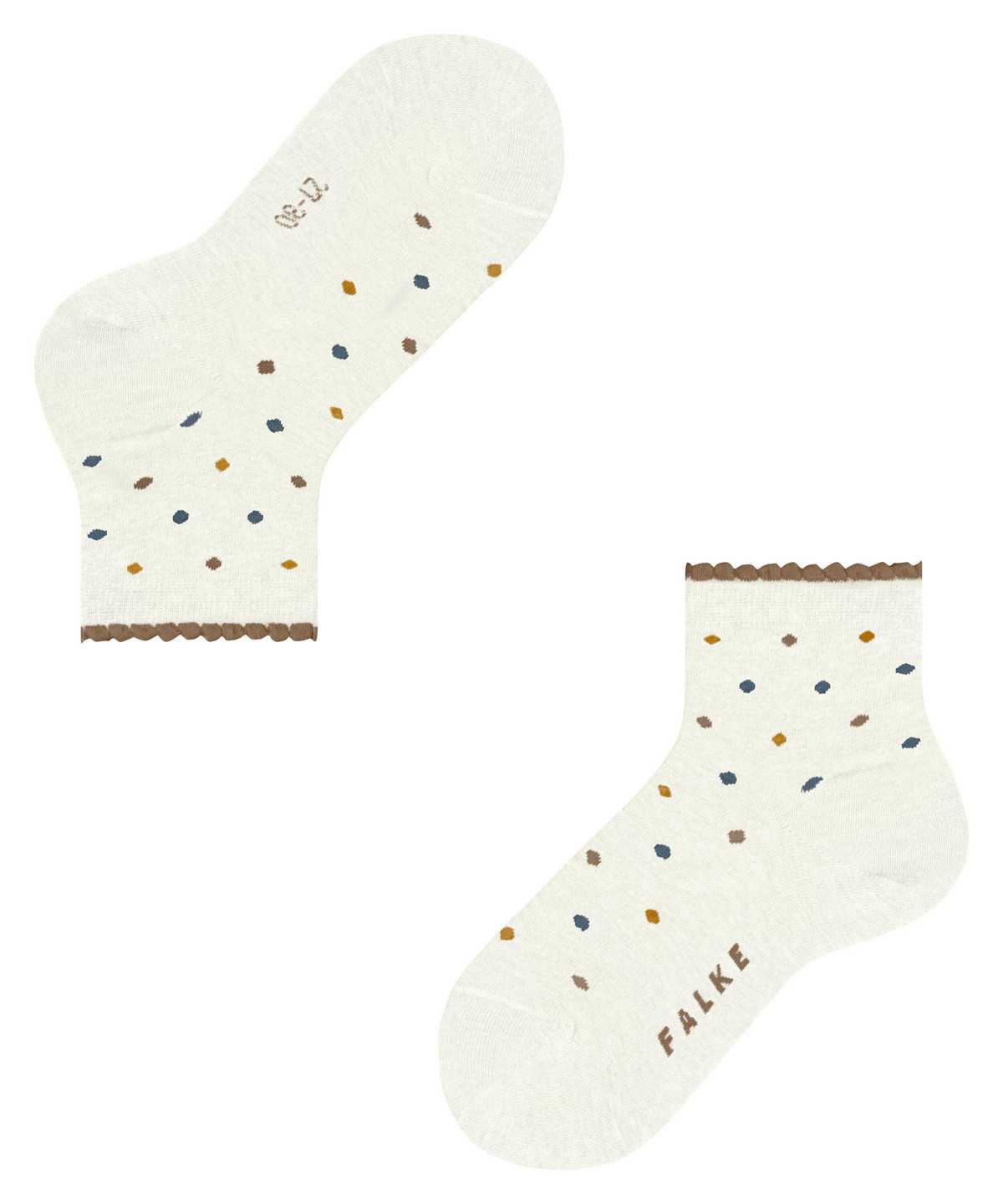 Kids' Falke Multidot Short sock Socks White | PKZLOE291