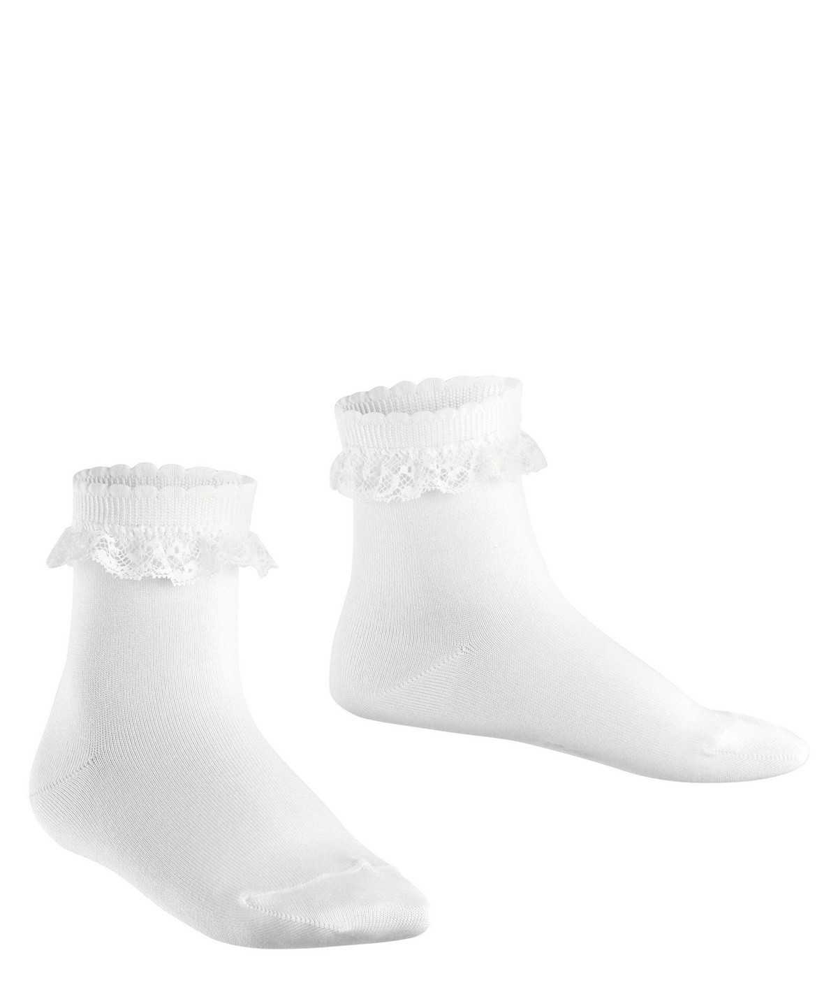 Kids' Falke Romantic Lace Socks Socks White | QDNZFO578