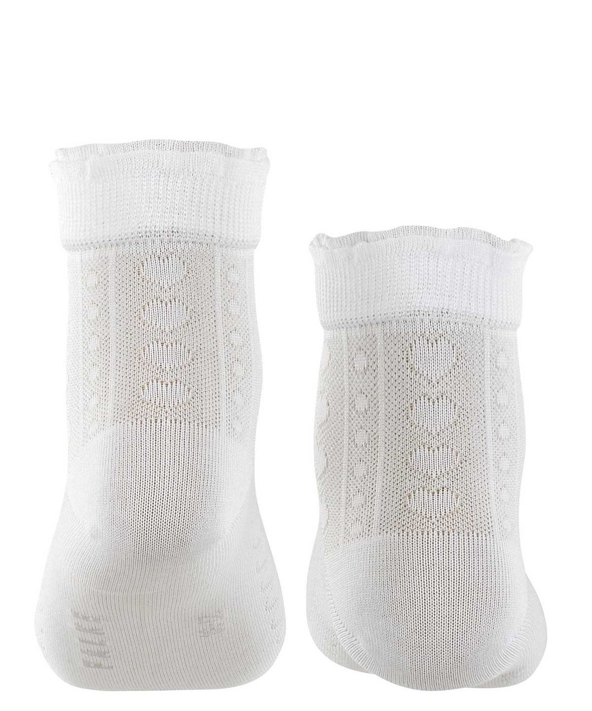 Kids' Falke Romantic Net Socks Socks White | NRZTVH352