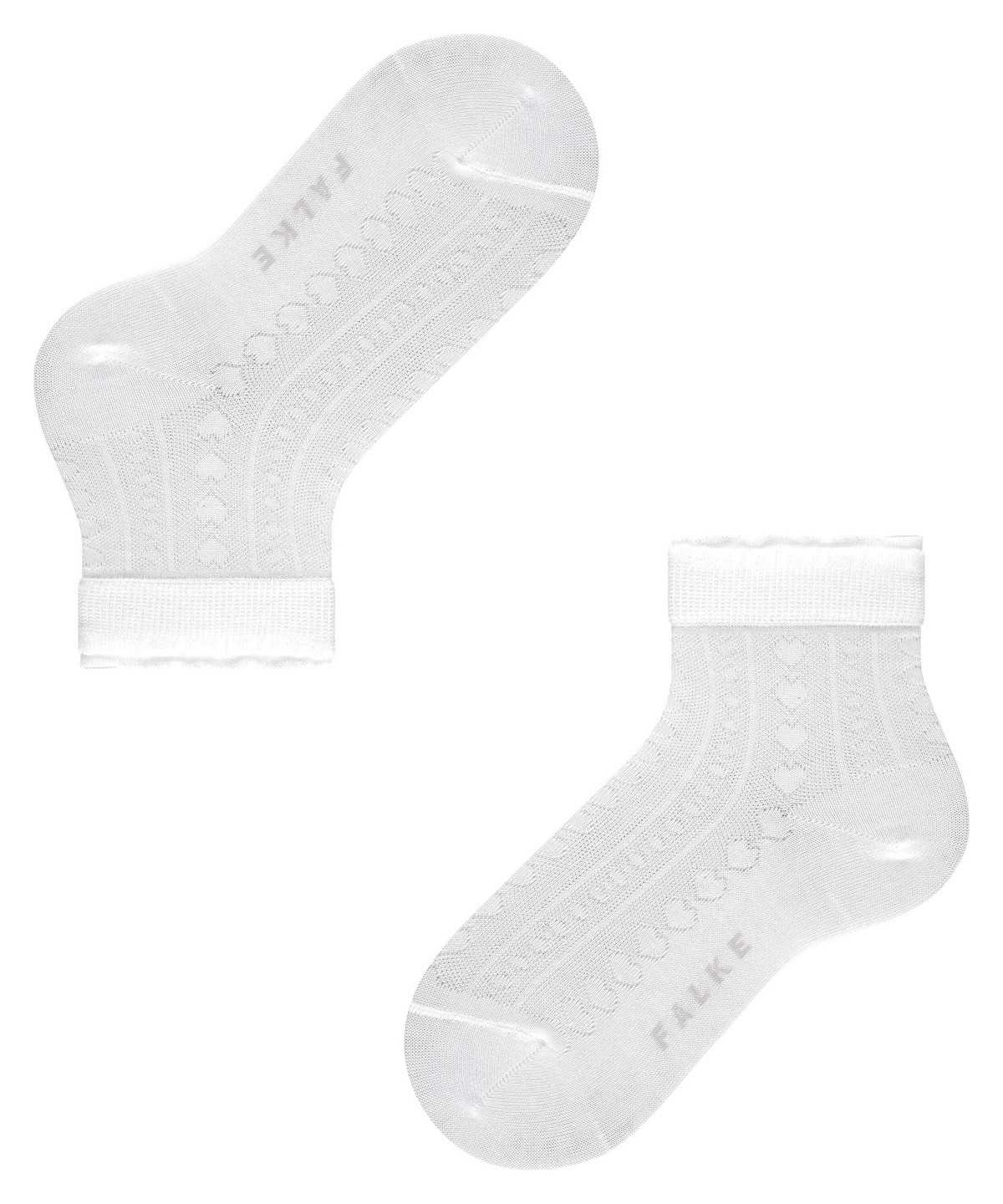 Kids' Falke Romantic Net Socks Socks White | NRZTVH352