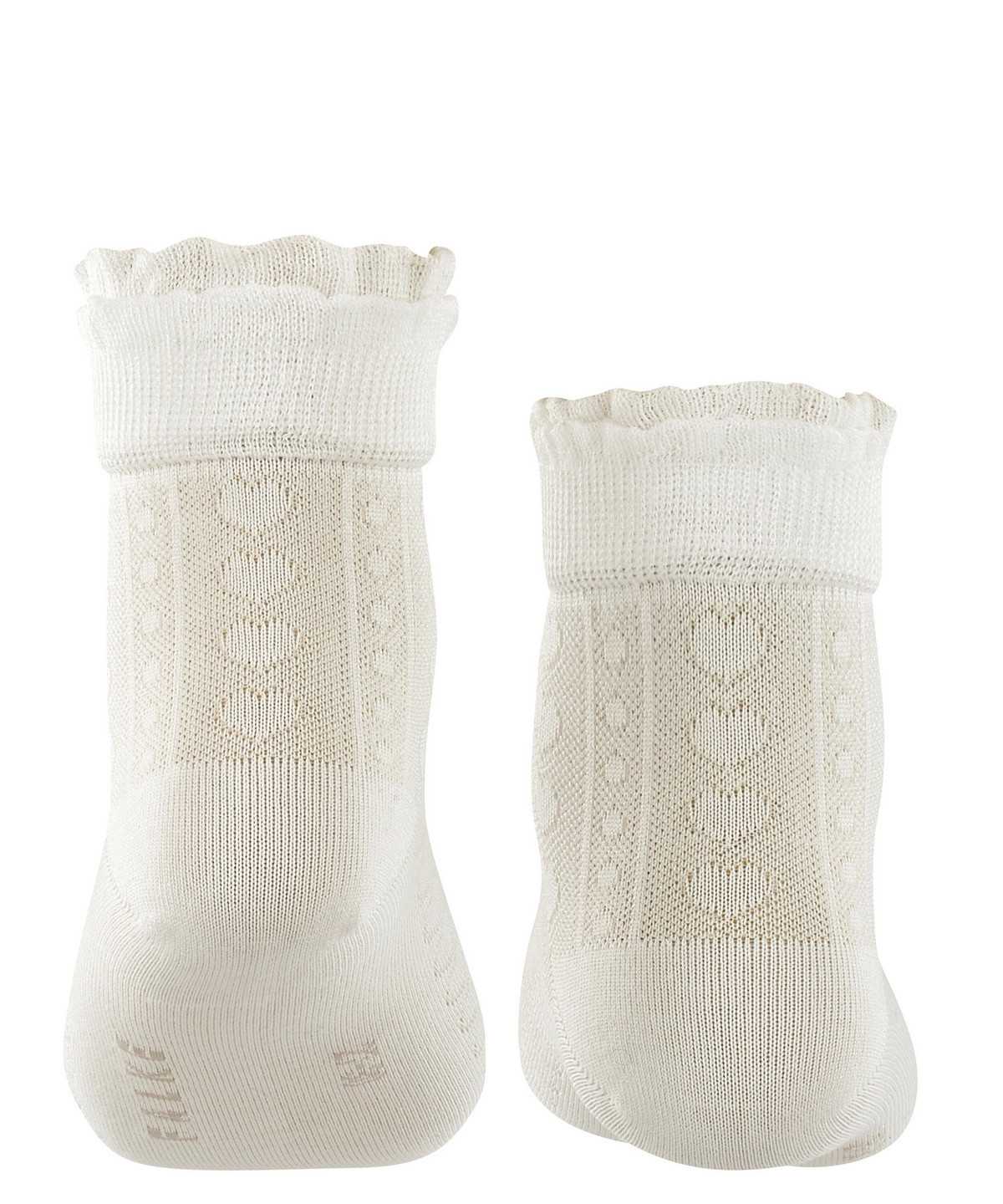 Kids' Falke Romantic Net Socks Socks White | CYLZWK658