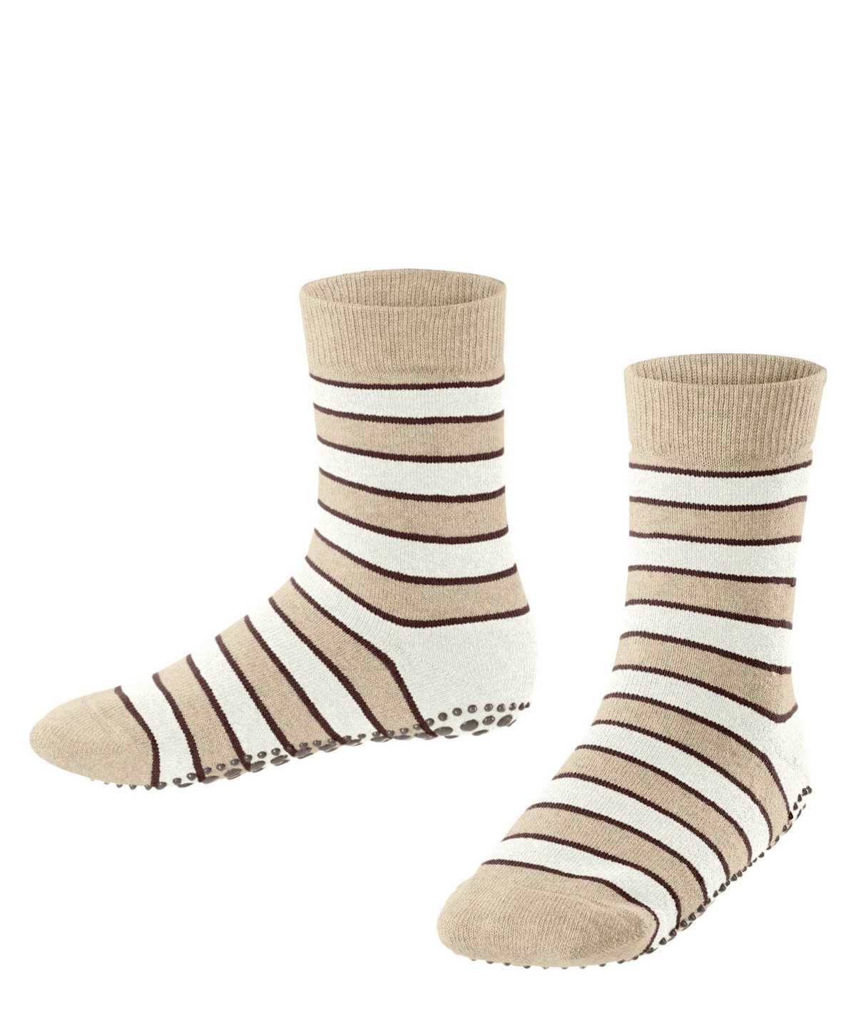 Kids\' Falke Simple Stripes House socks Socks Beige | YMETLG371