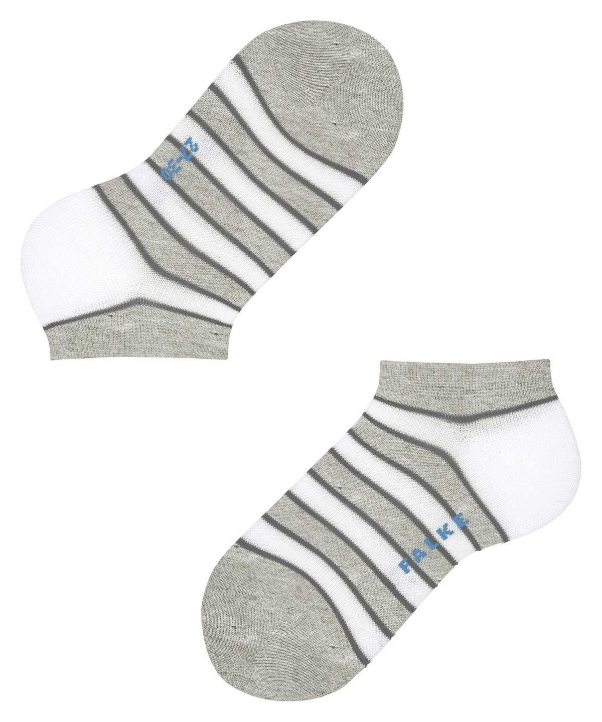 Kids' Falke Simple Stripes Sneaker socks Socks Grey | UMVGRN675