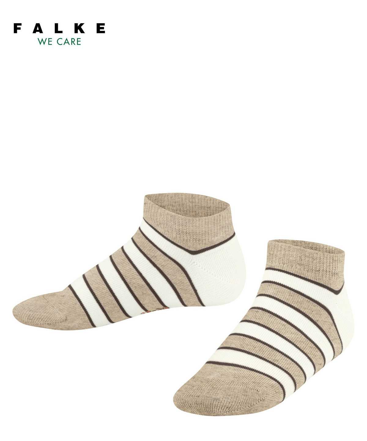 Kids\' Falke Simple Stripes Sneaker socks Socks Beige | MJUXNW287