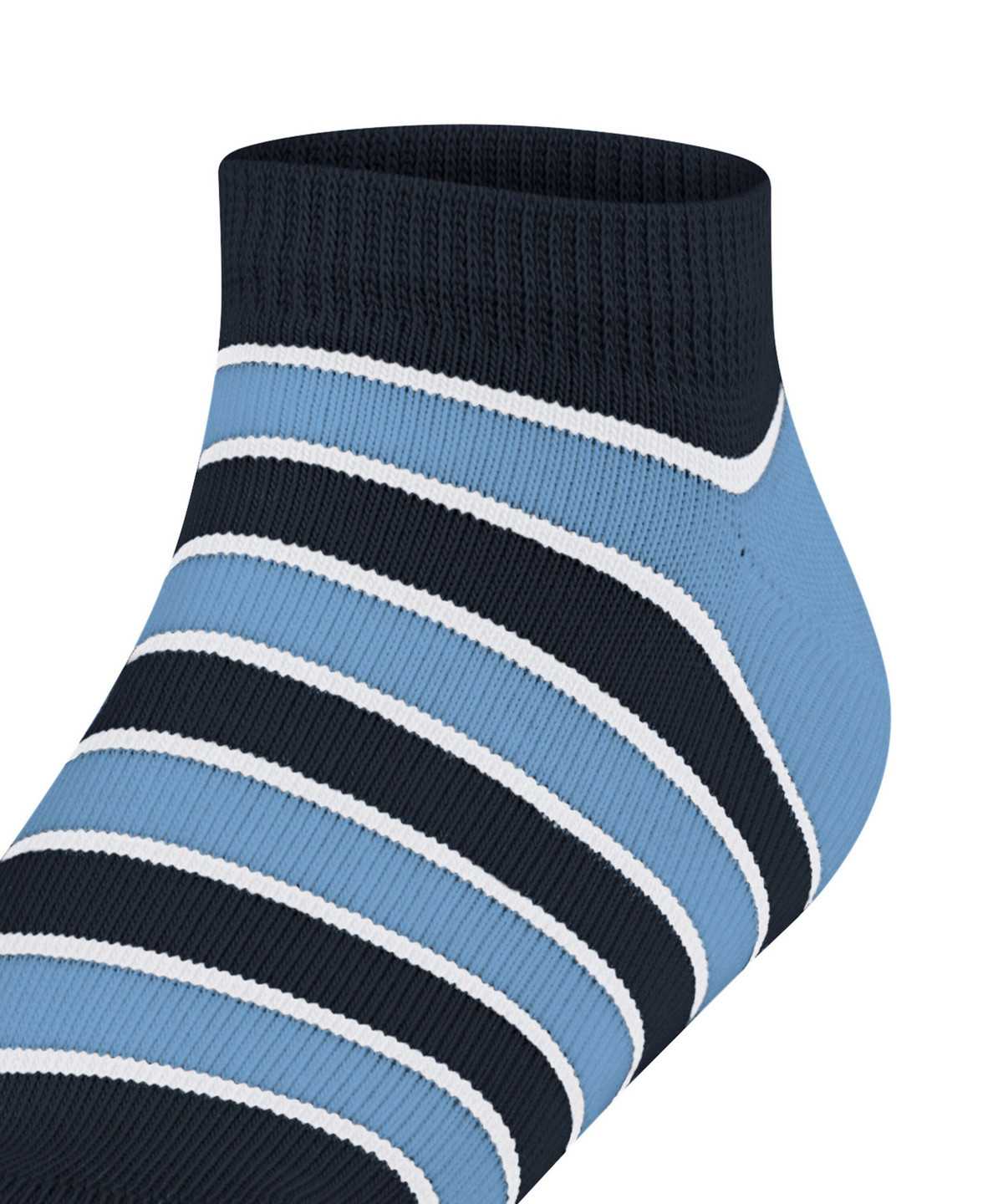 Kids' Falke Simple Stripes Sneaker socks Socks Blue | ZVDMXK276