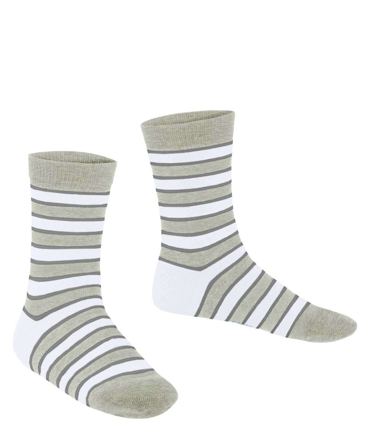 Kids' Falke Simple Stripes Socks Socks Grey | FKEWHB546