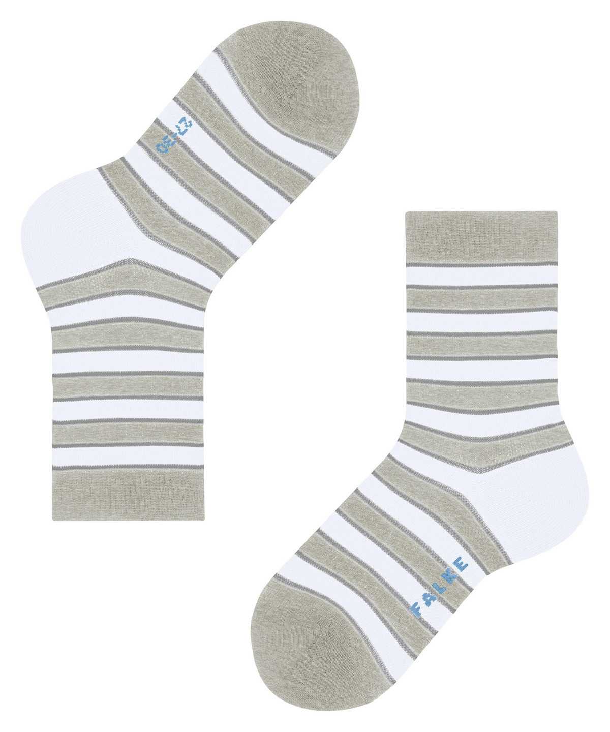 Kids' Falke Simple Stripes Socks Socks Grey | FKEWHB546