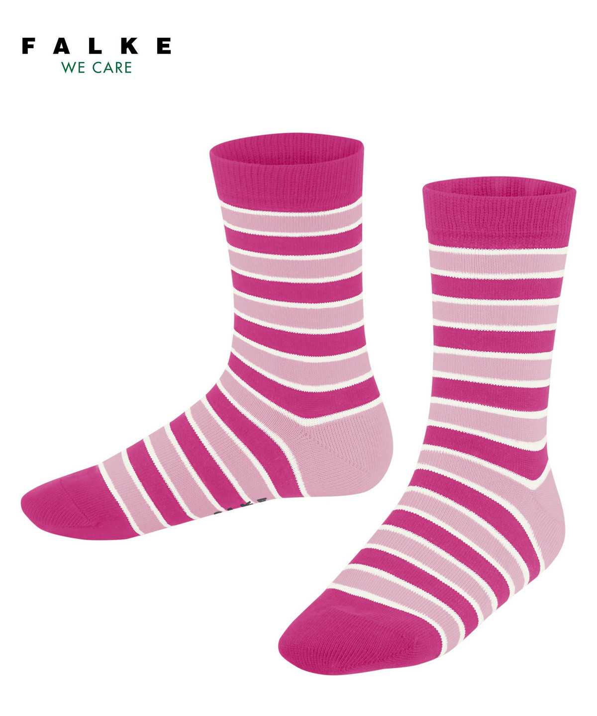 Kids\' Falke Simple Stripes Socks Socks Pink | YPVWZC174