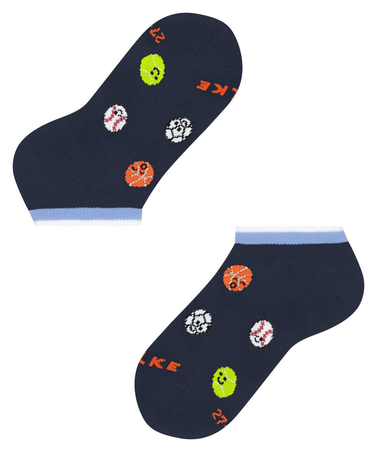 Kids' Falke Sporty Balls Sneaker socks Socks Blue | RXPJGF850