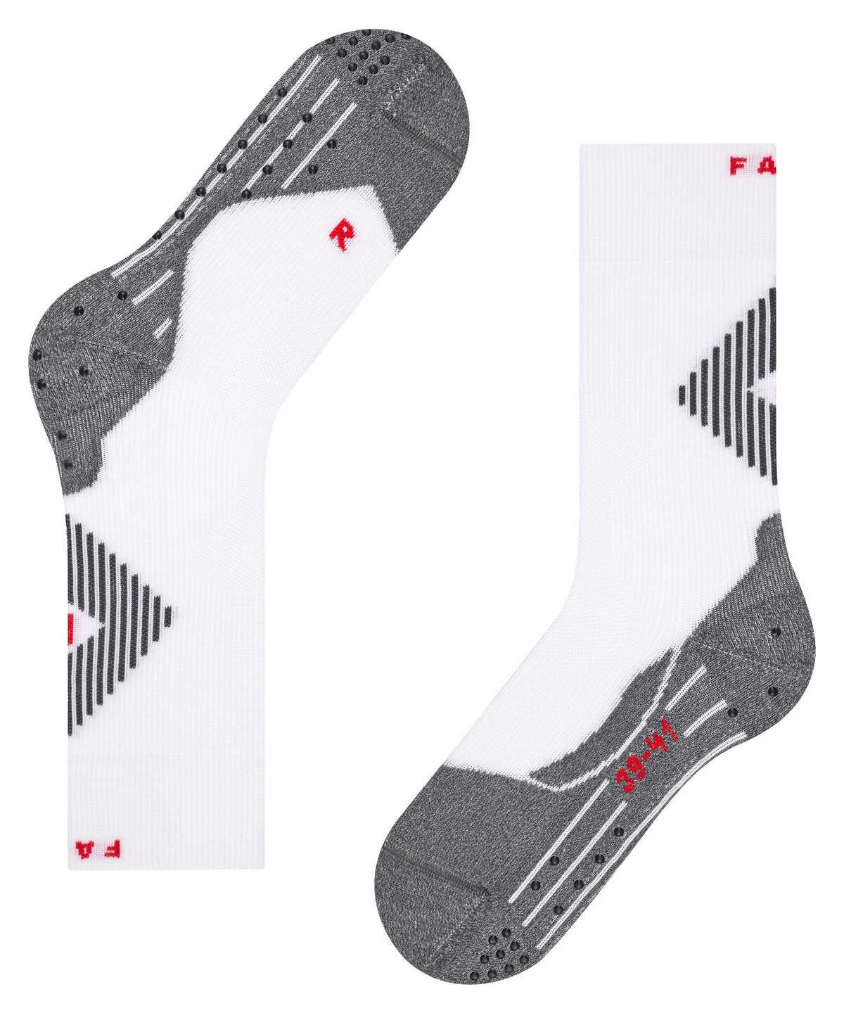 Men Falke 4GRIP Stabilizing Socks Socks White | NERATI983